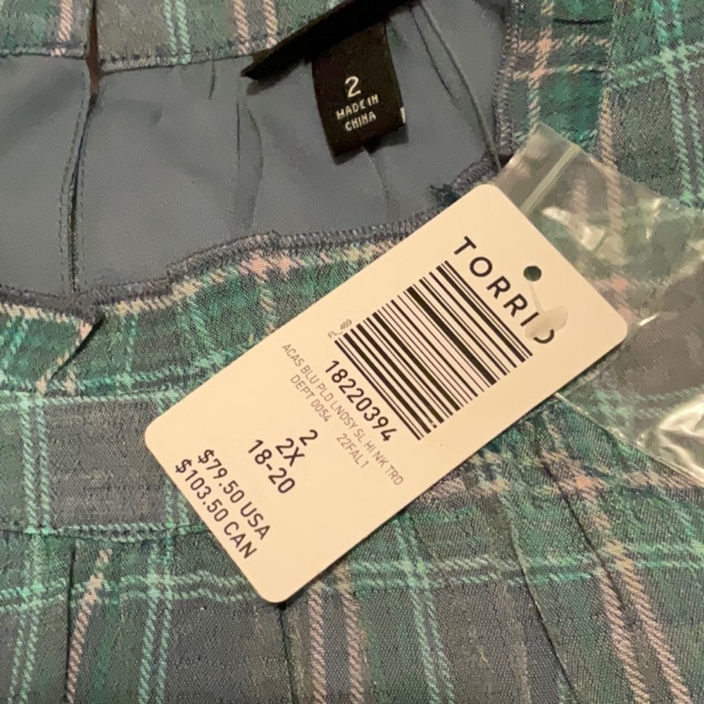 torrid Teal Plaid Halter Midi Dress - Picture 7 of 7